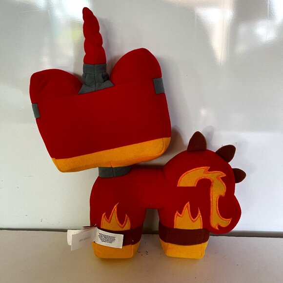 Red Angry Kitty Plush 12.5" The Lego Movie 2 Red Yellow Cat 2018 Manhattan Toy - Picture 6 of 16